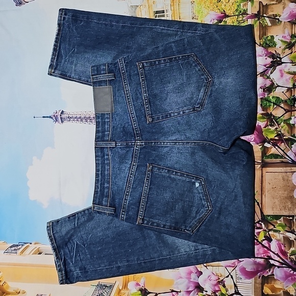 6397 Dark Used Blue High Rise Jeans‎ Button Fly Size 26 - Picture 9 of 9